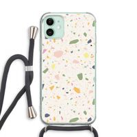 Terrazzo N°21: iPhone 11 Transparant Hoesje met koord
