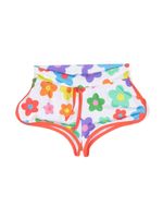 MC2 Saint Barth Kids short de bain à fleurs - Blanc