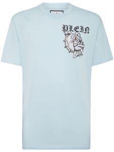 Philipp Plein t-shirt Bulldog en coton - Bleu