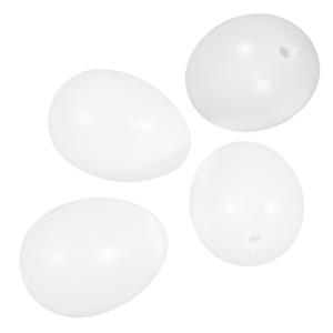Rayher Plastic eieren 10 cm - 4x stuks - Hobby en knutselen - pasen - paaseieren decoratie