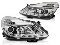 Tuning-Tec Koplampen met parkeerlicht OPEL CORSA D 04 06-11 CHROOM - thumbnail