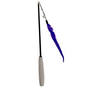 Fofos Easypets uitschuifbare kattenhengel worm paars