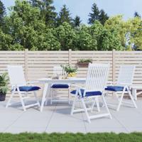 VidaXL Palletkussens 4 st 50x50x7 cm oxford stof blauw
