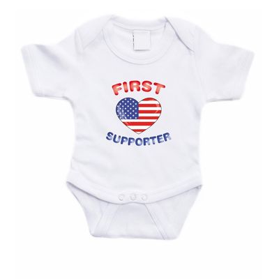 First Amerika supporter rompertje baby