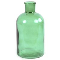 Countryfield vaas - mintgroen - glas - apotheker fles - D14 x H27 cm - Vazen - thumbnail