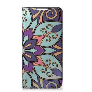 Samsung Galaxy S22 Plus Smart Cover Purple Flower