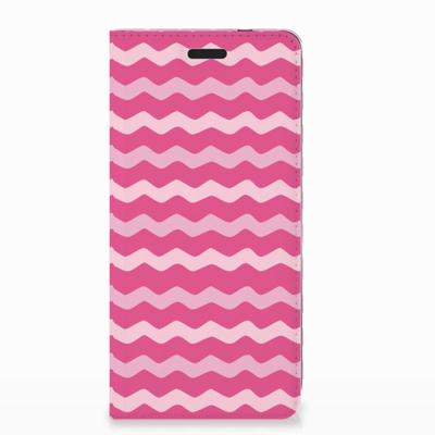 Nokia 3.1 (2018) | Hoesje met Magneet | Waves Pink Nokia 3.1 (2018) | Hoesje met Magneet | Waves Pink