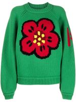 Kenzo pull à motif Boke Flower brodé - Vert - thumbnail