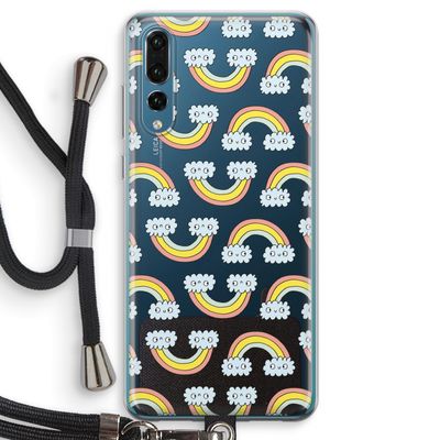 Regenboog: Huawei P20 Pro Transparant Hoesje met koord