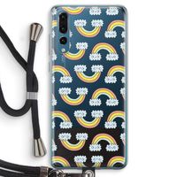 Regenboog: Huawei P20 Pro Transparant Hoesje met koord