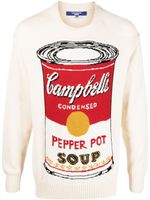 Junya Watanabe MAN x Andy Warhol pull en coton - Tons neutres