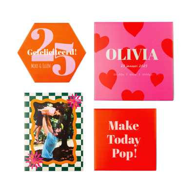 Hexagon Tegeltje (17x15 cm)