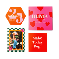 Hexagon Tegeltje (17x15 cm)