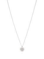 Damiani collier Margherita en or blanc 18ct pavé de diamants - Argent