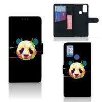 Alcatel 1S (2021) Leuk Hoesje Panda Color