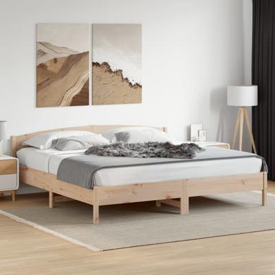 Bedframe zonder matras massief grenenhout 180x200 cm
