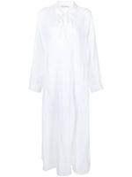 Asceno robe-chemise longue Lisbon en lin - Blanc