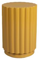 Dutchbone Bijzettafel/Kruk 'Camila' kleur Okergeel