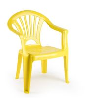 Kunststof geel kinderstoeltjes 35 x 28 x 50 cm - Kinderstoelen - thumbnail