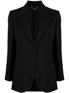 Victoria Beckham blazer Gabardine à simple boutonnage - Noir