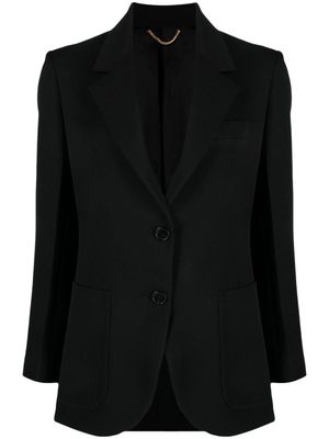Victoria Beckham blazer Gabardine à simple boutonnage - Noir