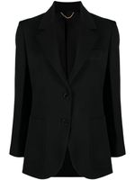 Victoria Beckham blazer Gabardine à simple boutonnage - Noir