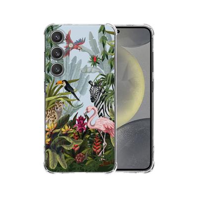 Samsung Galaxy S25 Plus Hoesje - Jungle TPU Antishock Samsung Galaxy S25 Plus Hoesje - Jungle TPU Antishock