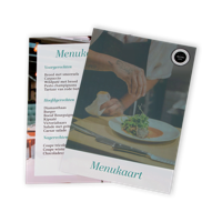 Menukaart A4 Staand