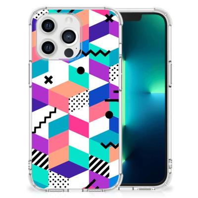 Apple iPhone 13 Pro Shockproof Case Blokken Kleurrijk Apple iPhone 13 Pro Shockproof Case Blokken Kleurrijk