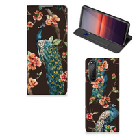 Sony Xperia 5 II Hoesje maken Pauw met Bloemen - thumbnail