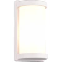 Stijlvolle LED Wandlamp Buiten - E27 Fitting. Mat Wit Aluminium
