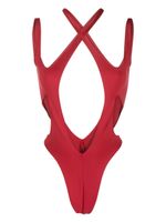 Mugler maillot de bain à design sans manches - Rouge Mugler maillot de bain à design sans manches - Rouge