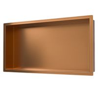 Wiesbaden inbouwnis 30x60x10cm geborsteld brons koper