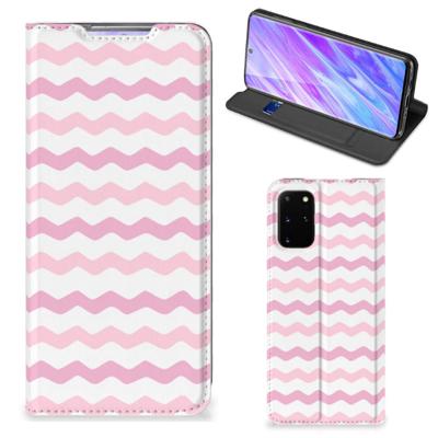 Samsung Galaxy S20 Plus | Hoesje met Magneet | Waves Roze