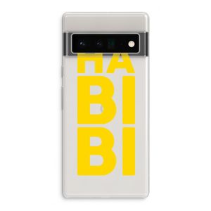 Habibi Blue: Google Pixel 6 Pro Transparant Hoesje
