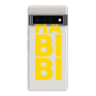 Habibi Blue: Google Pixel 6 Pro Transparant Hoesje