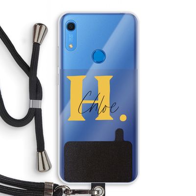 Amber Script: Huawei Y6s Transparant Hoesje met koord