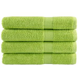 VidaXL Saunadoeken solund 4 st 600 g/m² 80x200 cm appelgroen