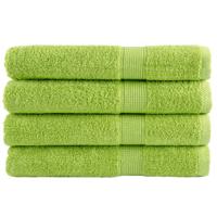 VidaXL Saunadoeken solund 4 st 600 g/m² 80x200 cm appelgroen
