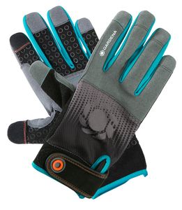 Gardena 11520-20 beschermende handschoen Tuinhandschoenen Zwart, Blauw, Grijs Katoen, Elastaan, Nylon, Polyester, Polyurethaan, Rubber