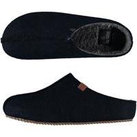 Apollo instappers slippers/pantoffels - blauw - heren - maat 43-44 - polyester - rubber zool