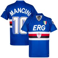 Sampdoria Retro Shirt 1991-1992 + Mancini 10