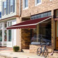 4 x 2,5 m Grote Uittrekbare Terraszonwering Luifel Zonnescherm met Slinger & Aluminiumframe Zonneluifel voor Markt Terras
