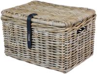 Basil Fietsmand dax large grijs met deksel