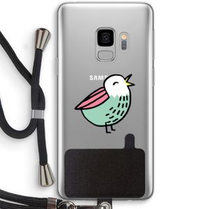 Birdy: Samsung Galaxy S9 Transparant Hoesje met koord