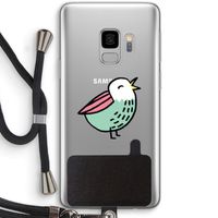 Birdy: Samsung Galaxy S9 Transparant Hoesje met koord