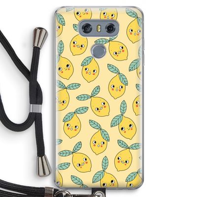 Citroenen: LG G6 Transparant Hoesje met koord