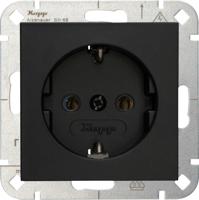 Kopp HK07 PURE mat zwart inbouw stopcontact RA - 4624600