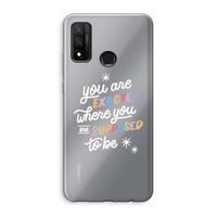 Right Place: Huawei P Smart (2020) Transparant Hoesje