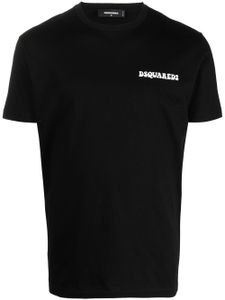 DSQUARED2 t-shirt en coton à logo imprimé - Noir